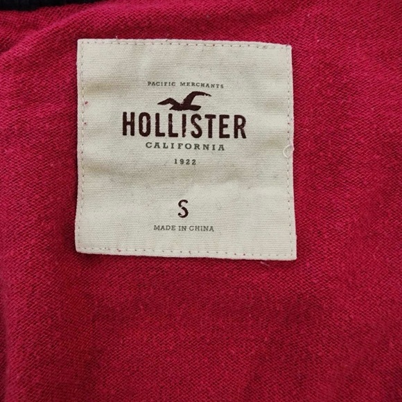 Hollister Dark Pink Button Up Cardigan - Picture 4 of 4